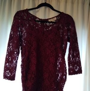 Donated. Lace maternity top